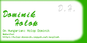 dominik holop business card